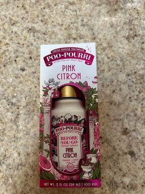 NWT Limited Edition Poo-Pourri Pink Citron Before-You-Go Toilet Spray 59mL